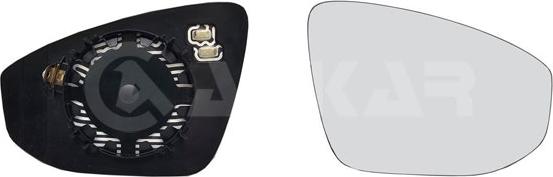 Alkar 6434168 - Дзеркальне скло, зовнішнє дзеркало autocars.com.ua