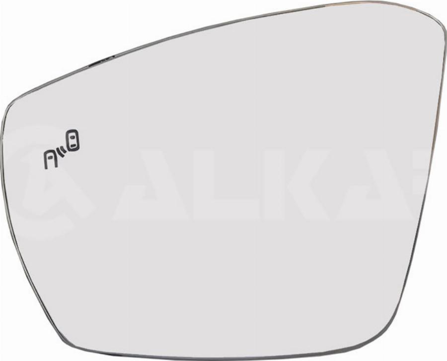 Alkar 6435071 - Дзеркальне скло, зовнішнє дзеркало autocars.com.ua