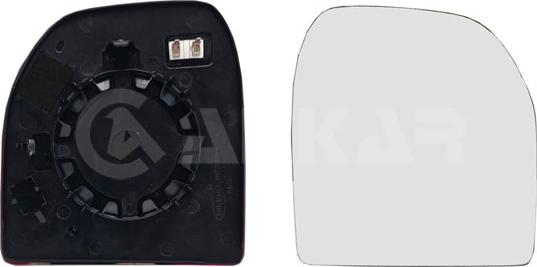 Alkar 6438734 - Дзеркальне скло, зовнішнє дзеркало autocars.com.ua