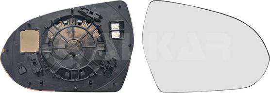 Alkar 6438999 - Дзеркальне скло, зовнішнє дзеркало autocars.com.ua