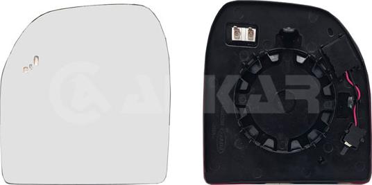 Alkar 6439734 - Дзеркальне скло, зовнішнє дзеркало autocars.com.ua