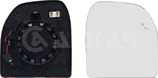 Alkar 6440734 - Дзеркальне скло, зовнішнє дзеркало autocars.com.ua