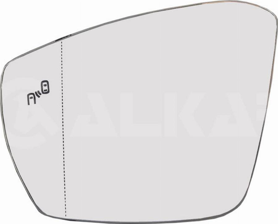 Alkar 6443071 - Дзеркальне скло, зовнішнє дзеркало autocars.com.ua