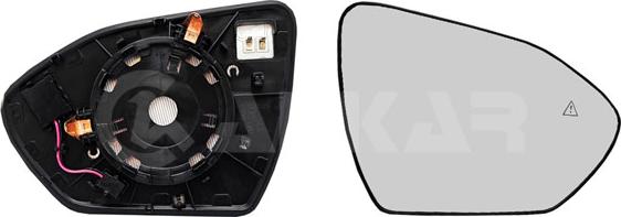 Alkar 6450758 - Дзеркальне скло, зовнішнє дзеркало autocars.com.ua