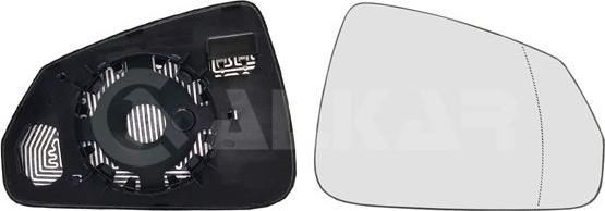 Alkar 6452833 - Дзеркальне скло, зовнішнє дзеркало autocars.com.ua