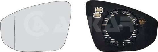 Alkar 6471168 - Дзеркальне скло, зовнішнє дзеркало autocars.com.ua