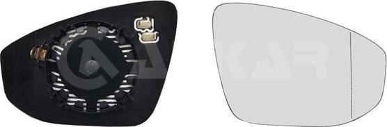 Alkar 6472168 - Дзеркальне скло, зовнішнє дзеркало autocars.com.ua