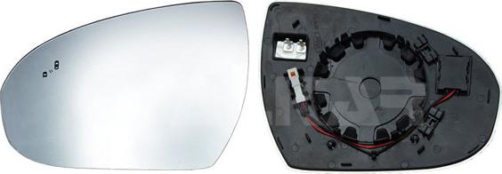 Alkar 6481879 - Дзеркальне скло, зовнішнє дзеркало autocars.com.ua
