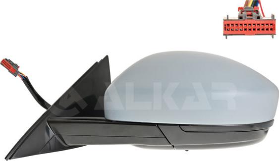 Alkar 9051054 - Зовнішнє дзеркало autocars.com.ua