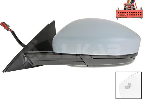 Alkar 9055054 - Зовнішнє дзеркало autocars.com.ua