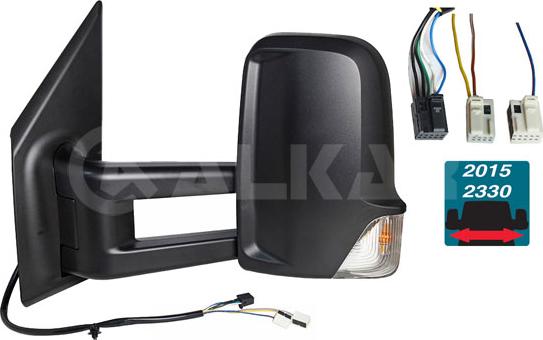 Alkar 9233021 - Зовнішнє дзеркало autocars.com.ua