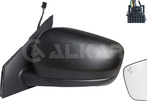 Alkar 9237203 - Зовнішнє дзеркало autocars.com.ua