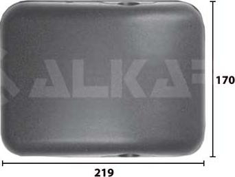 Alkar 9421262 - Широкий дзеркало autocars.com.ua