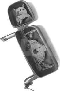 Alkar 9452001 - Зовнішнє дзеркало, кабіна водія autocars.com.ua