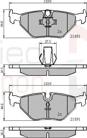 ALLIED NIPPON ADB01011 - Гальмівні колодки, дискові гальма autocars.com.ua
