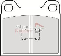 ALLIED NIPPON ADB0101 - Гальмівні колодки, дискові гальма autocars.com.ua