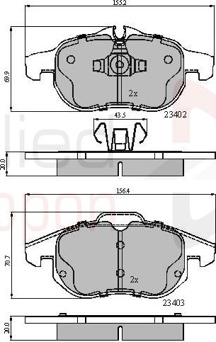 ALLIED NIPPON ADB01137 - Гальмівні колодки, дискові гальма autocars.com.ua