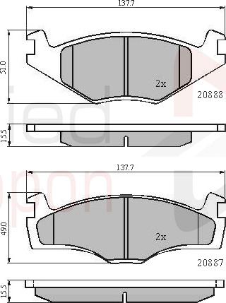ALLIED NIPPON ADB0148 - Гальмівні колодки, дискові гальма autocars.com.ua