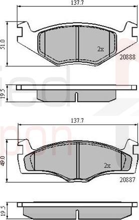 ALLIED NIPPON ADB0149 - Гальмівні колодки, дискові гальма autocars.com.ua