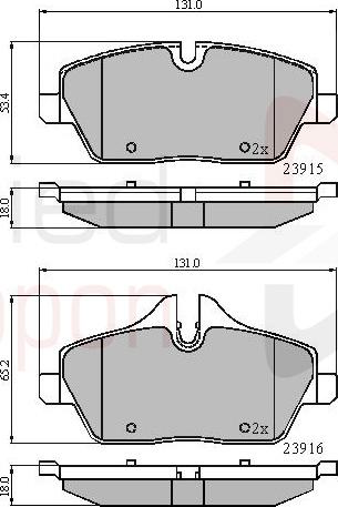 ALLIED NIPPON ADB01531 - Гальмівні колодки, дискові гальма autocars.com.ua