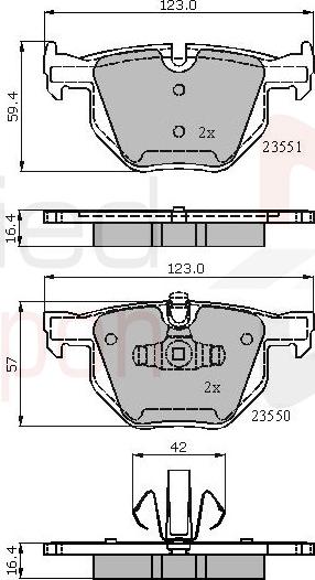 ALLIED NIPPON ADB01671 - Гальмівні колодки, дискові гальма autocars.com.ua