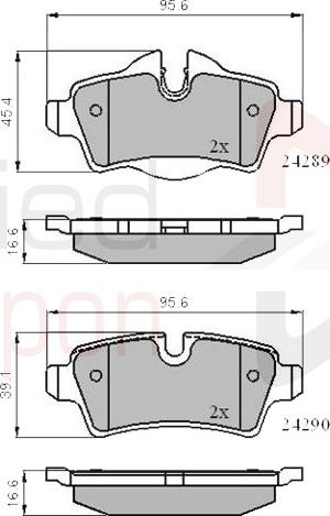 ALLIED NIPPON ADB01759 - Гальмівні колодки, дискові гальма autocars.com.ua