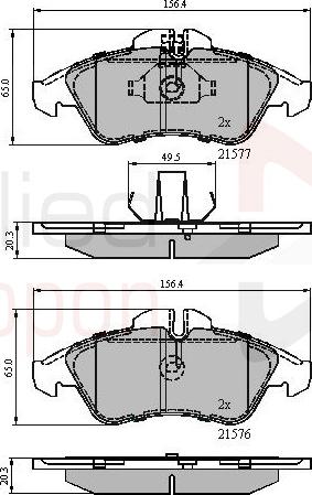 ALLIED NIPPON ADB0212 - Гальмівні колодки, дискові гальма autocars.com.ua