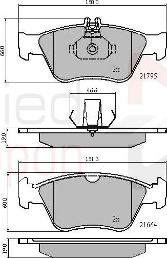 ALLIED NIPPON ADB0274 - Гальмівні колодки, дискові гальма autocars.com.ua