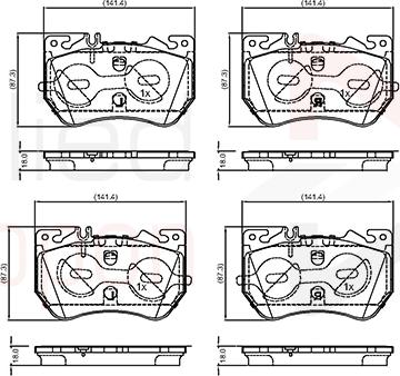 ALLIED NIPPON ADB04016 - Гальмівні колодки, дискові гальма autocars.com.ua