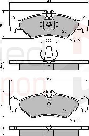 ALLIED NIPPON ADB0453 - Гальмівні колодки, дискові гальма autocars.com.ua