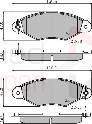 ALLIED NIPPON ADB0485 - Гальмівні колодки, дискові гальма autocars.com.ua