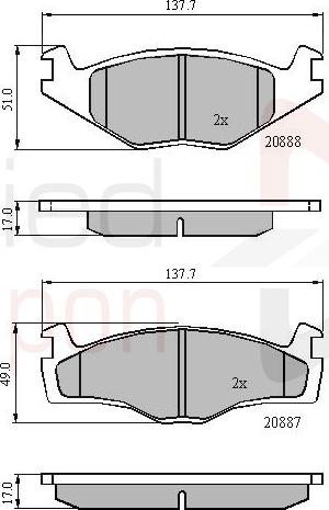 ALLIED NIPPON ADB0703 - Гальмівні колодки, дискові гальма autocars.com.ua