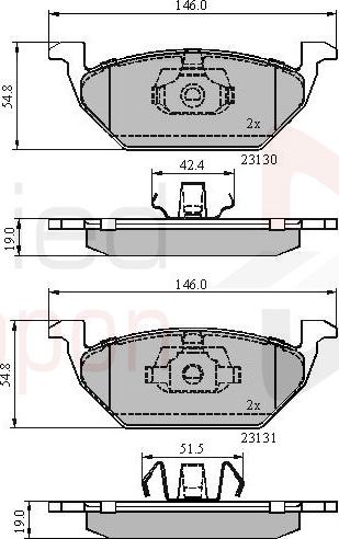 ALLIED NIPPON ADB0889 - Гальмівні колодки, дискові гальма autocars.com.ua