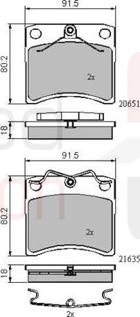 ALLIED NIPPON ADB0953 - Гальмівні колодки, дискові гальма autocars.com.ua