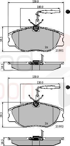 ALLIED NIPPON ADB11001 - Гальмівні колодки, дискові гальма autocars.com.ua