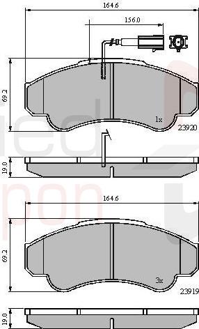 ALLIED NIPPON ADB11041 - Гальмівні колодки, дискові гальма autocars.com.ua