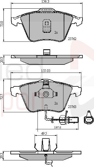 ALLIED NIPPON ADB11200 - Гальмівні колодки, дискові гальма autocars.com.ua