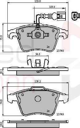 ALLIED NIPPON ADB11311 - Гальмівні колодки, дискові гальма autocars.com.ua