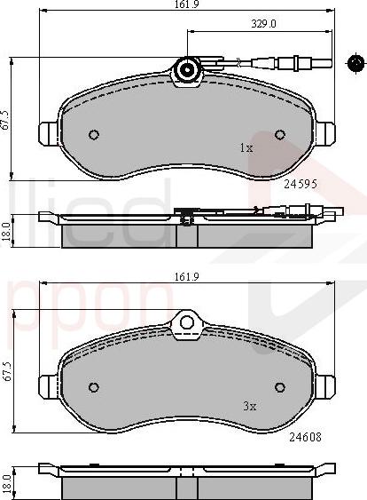 ALLIED NIPPON ADB11621 - Гальмівні колодки, дискові гальма autocars.com.ua