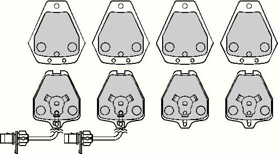 ALLIED NIPPON ADB11764 - Гальмівні колодки, дискові гальма autocars.com.ua