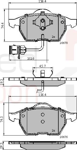 ALLIED NIPPON ADB1715 - Гальмівні колодки, дискові гальма autocars.com.ua