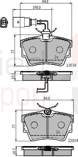 ALLIED NIPPON ADB1874 - Гальмівні колодки, дискові гальма autocars.com.ua