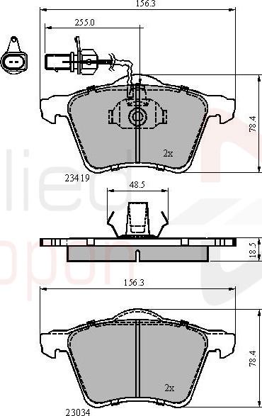 ALLIED NIPPON ADB1885 - Гальмівні колодки, дискові гальма autocars.com.ua
