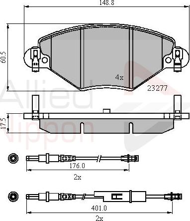 ALLIED NIPPON ADB21120 - Трос, управління зчепленням autocars.com.ua