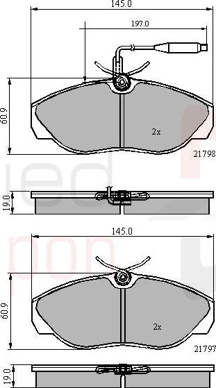 ALLIED NIPPON ADB2219 - Гальмівні колодки, дискові гальма autocars.com.ua