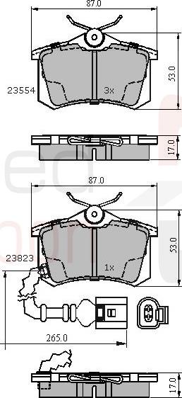 ALLIED NIPPON ADB2797 - Гальмівні колодки, дискові гальма autocars.com.ua