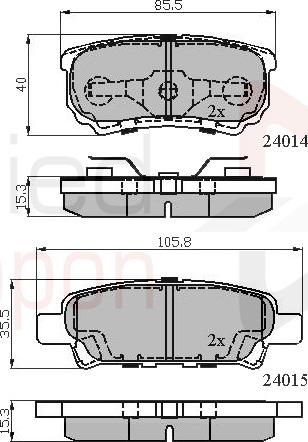 ALLIED NIPPON ADB31290 - Гальмівні колодки, дискові гальма autocars.com.ua