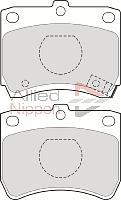 ALLIED NIPPON ADB3182 - Гальмівні колодки, дискові гальма autocars.com.ua