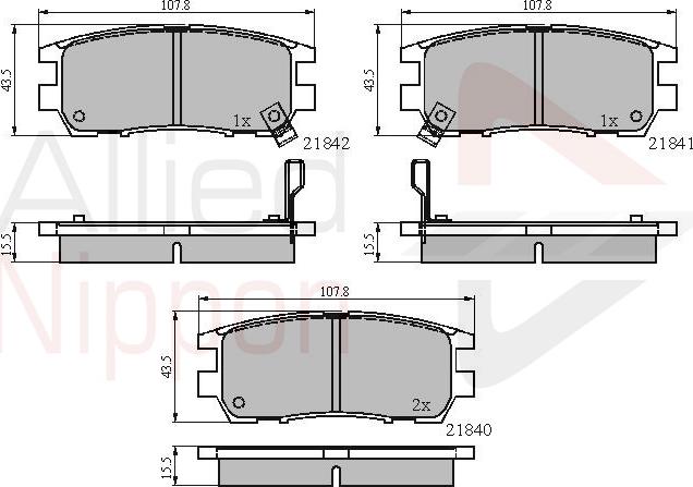 ALLIED NIPPON ADB3233 - Комплект зчеплення autocars.com.ua
