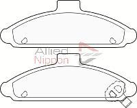 Allied Nippon ADB3806 - Тормозные колодки, дисковые, комплект autodnr.net